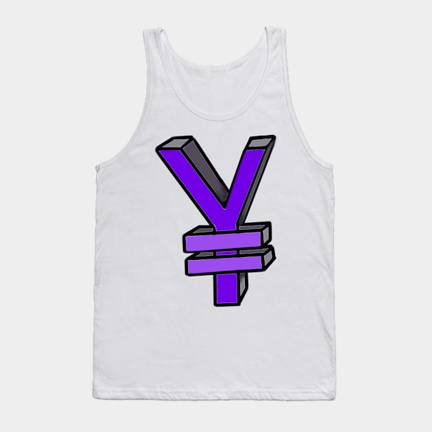 Rich - Cash - Japanese Yen Sign -  Tokyo Japan Currency Money Tank Top by Artonmytee